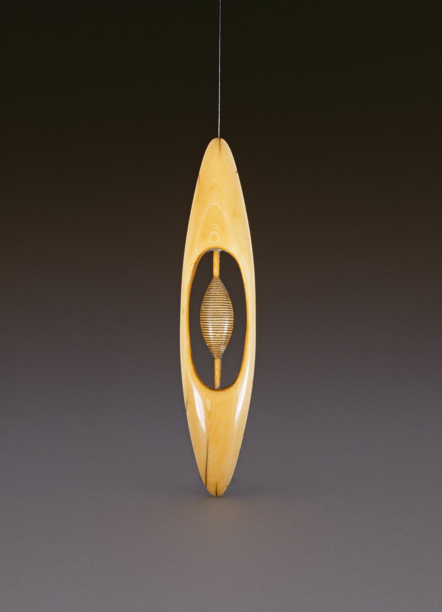 Netsuke föreställande en vävskyttel, ca 1860 (se även 208396) av Ozaki Kokusai