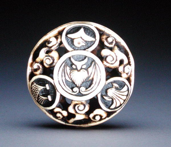 Netsuke, ca 1870 (se 195483) av Ozaki Kokusai