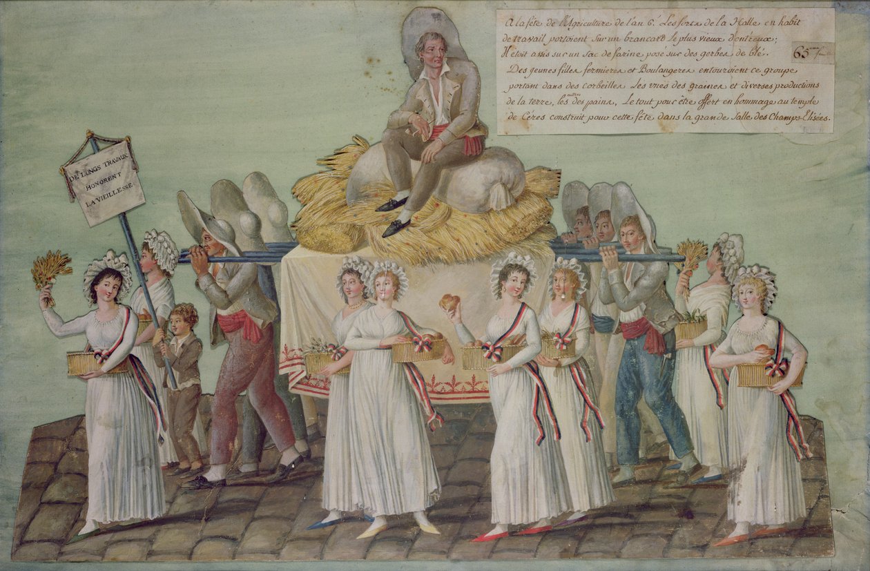 Jordbruksfesten 1796 i Paris av P. A. and J.B. Lesueur