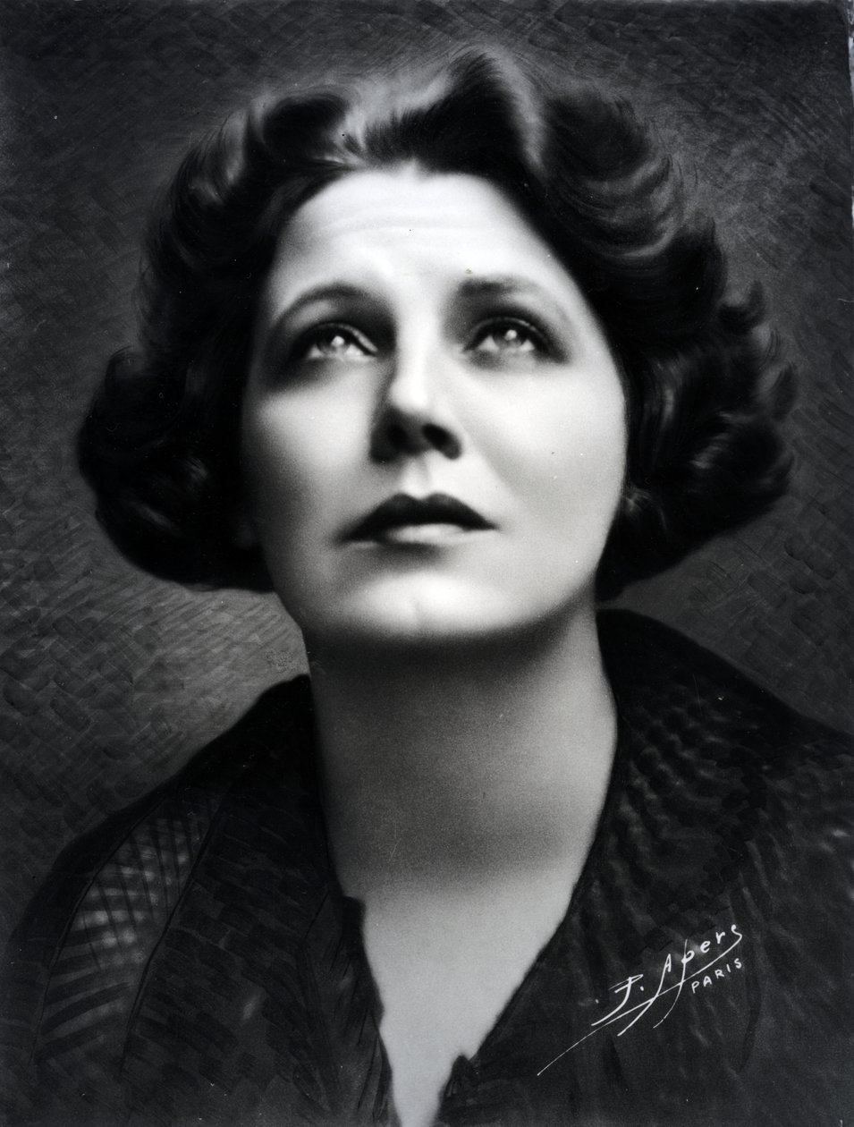 Porträtt av Damia (1889-1978) av P. Apers