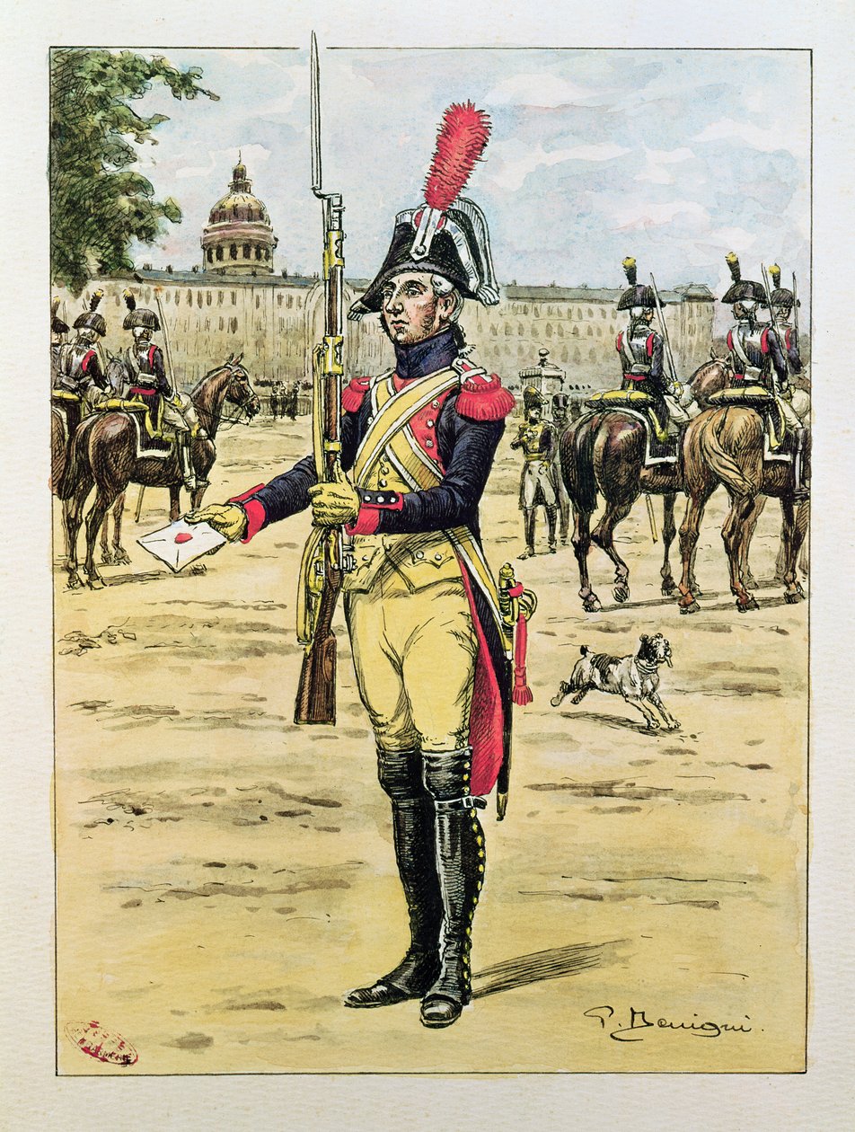 Gendarmeriets Elitlegion, 1801-02 av P. Benigni