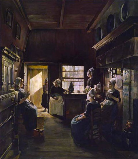 Samtal, 1888 av P. Weimar