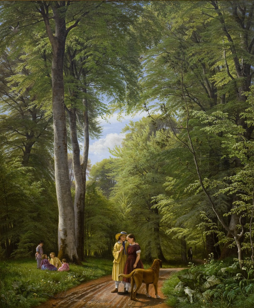 A Beech Wood in May near Iselingen Manor, Zealand av P.C. Skovgaard