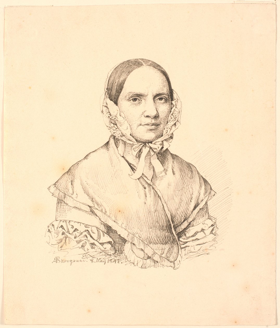Porträtt av Hanne Westengaard. av P.C. Skovgaard