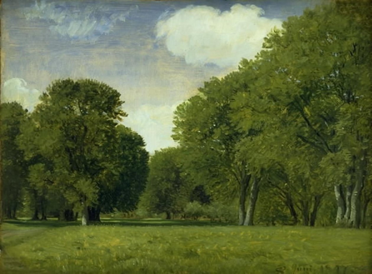Hjortparken. Studie av P.C. Skovgaard
