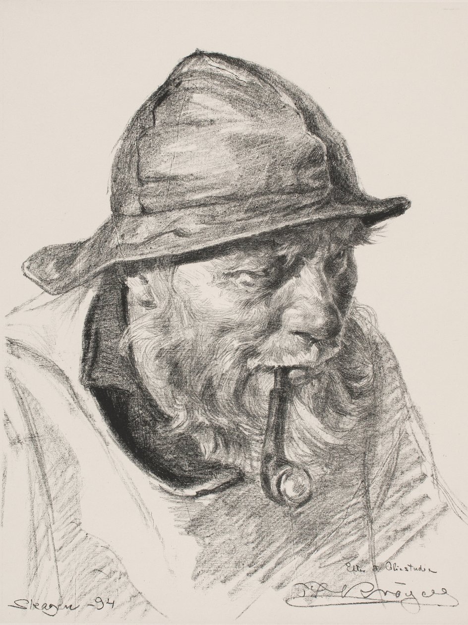 Chef för en Skagensfiskare av Peder Severin Krøyer