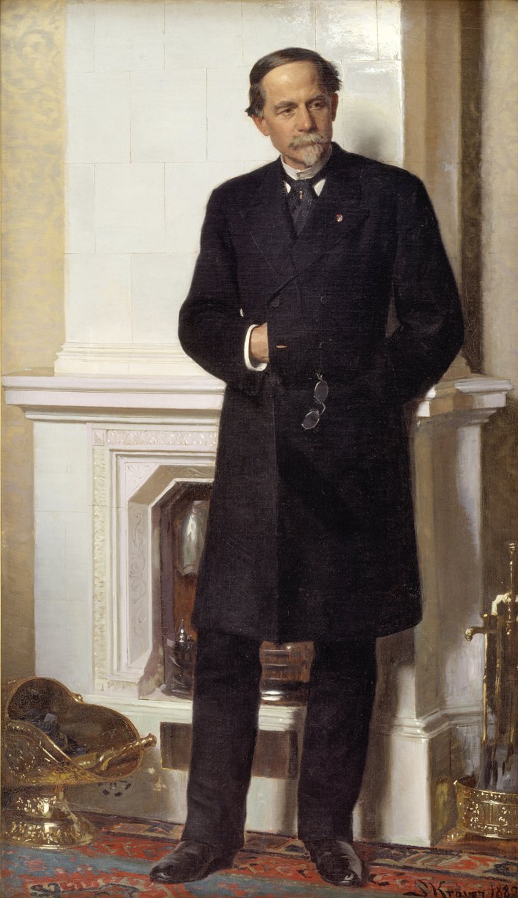 Porträtt av arkitekten F. Meldahl av Peder Severin Krøyer