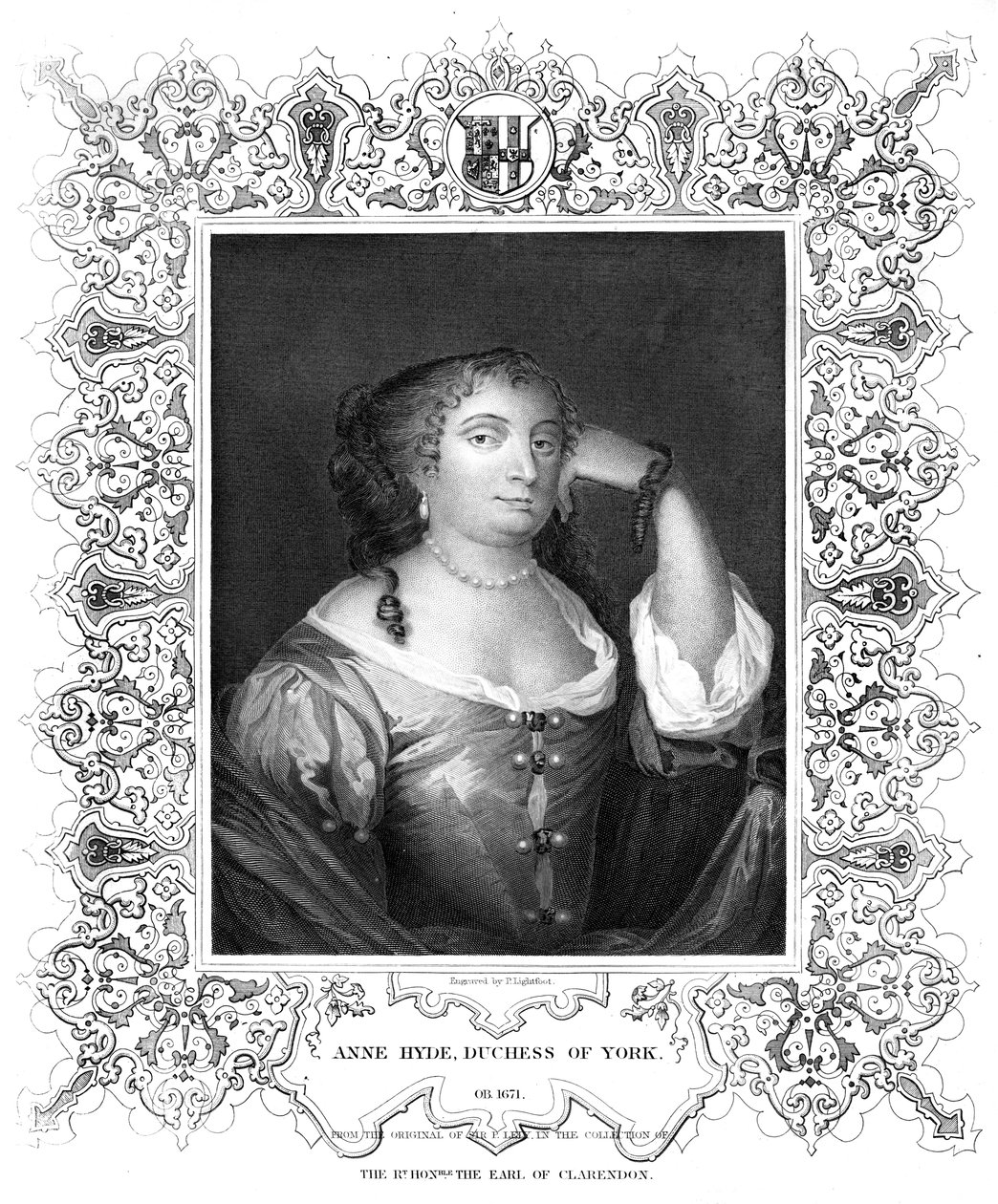 Anne Hyde, hertiginna av York. av P. Lightfoot