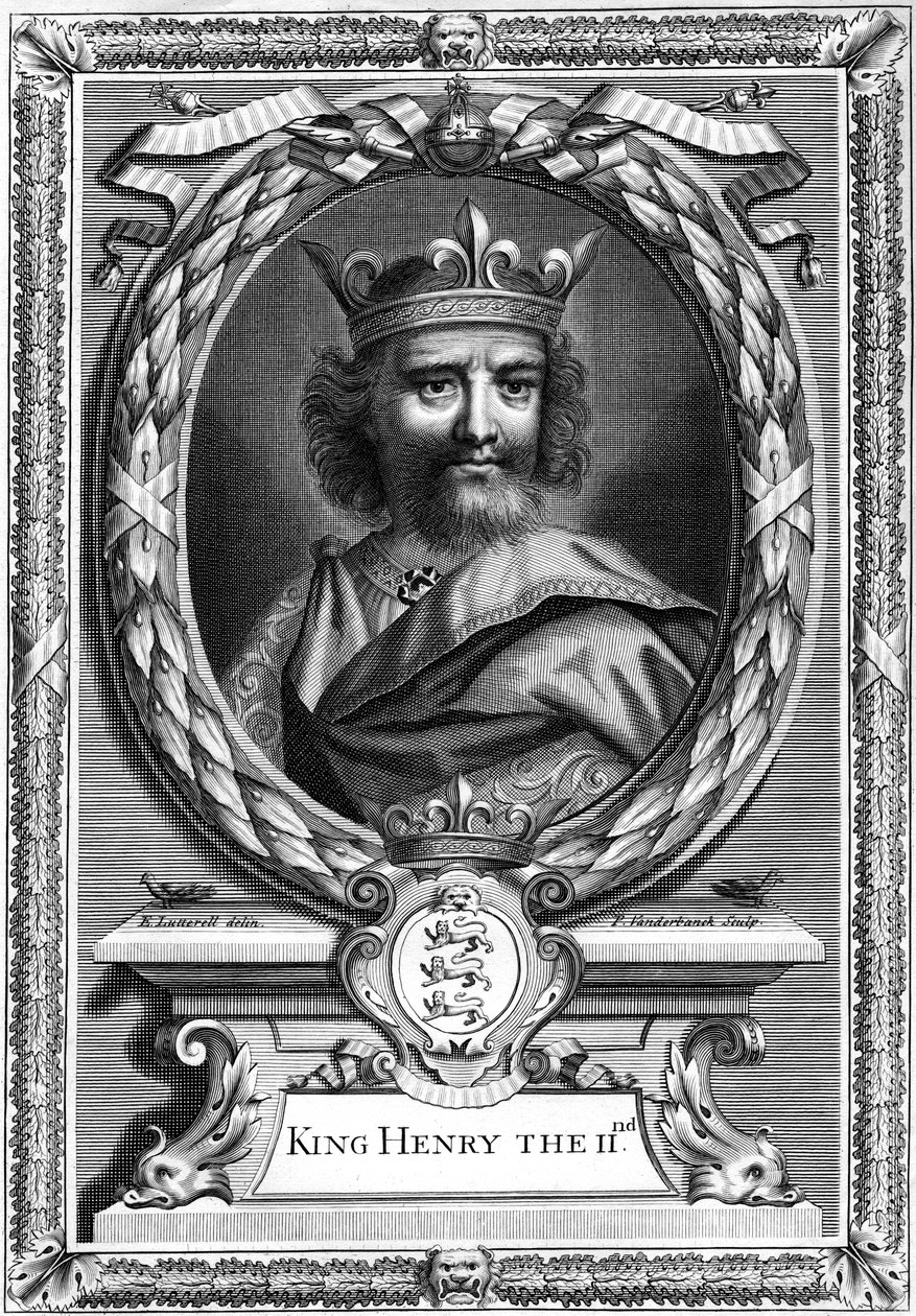 Henrik II, kung av England. av P. Vanderbanck