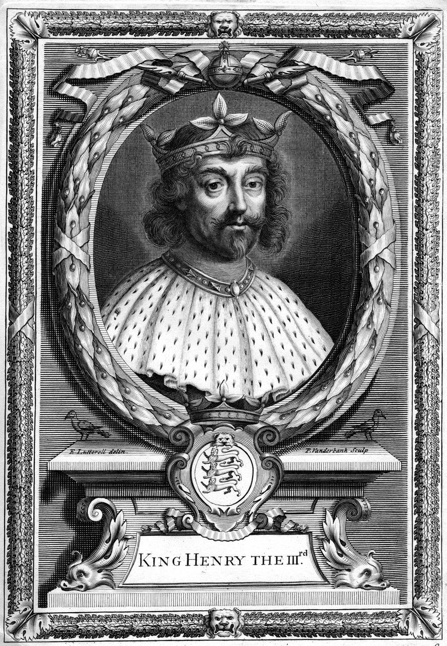 kung Henrik III av England. av P. Vanderbanck
