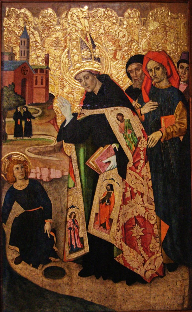 Sant Agustí medita sobre la Trinitat i se li apareix el Nen Jesús av Pablo Vergos