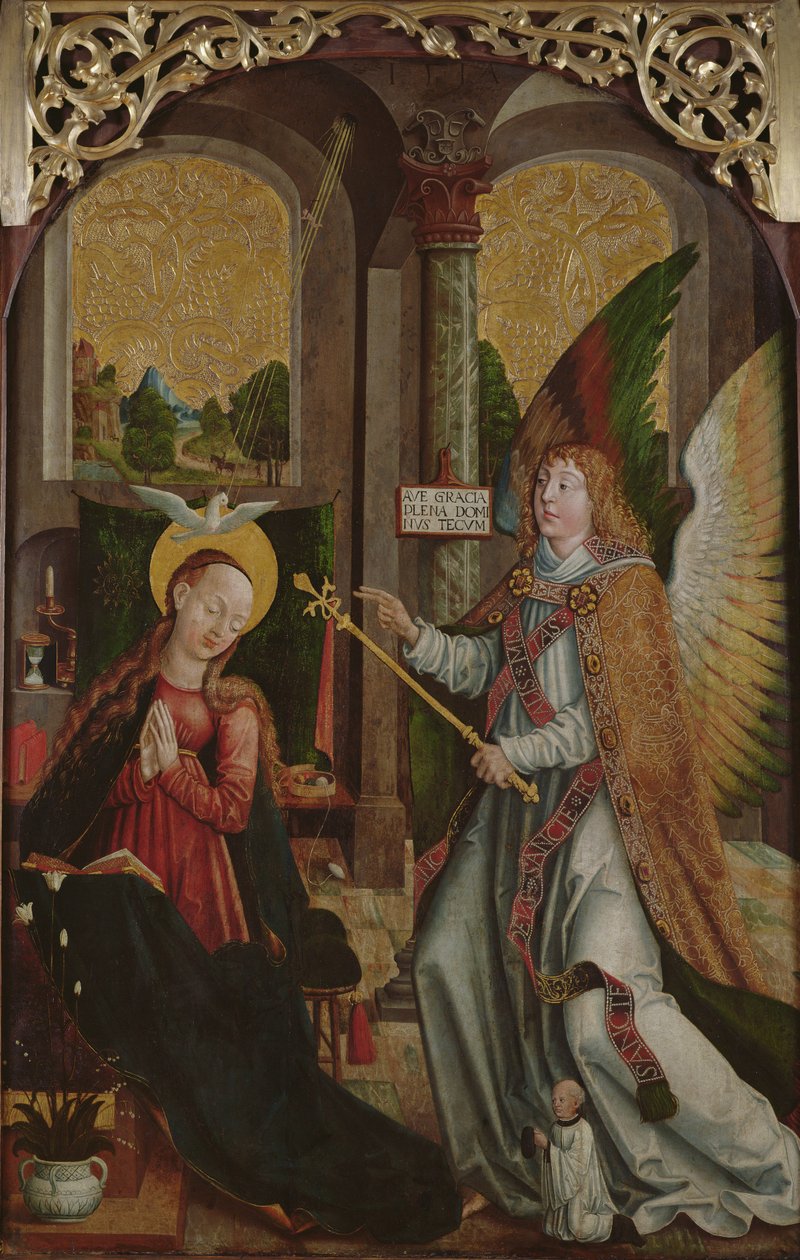 Bebådelsen, 1517 av Painter Jerzy