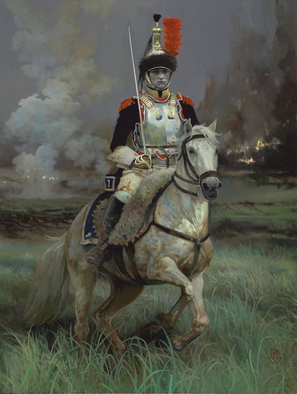 Cuirassier, 2016 (olja på duk) av Pamela Patrick White