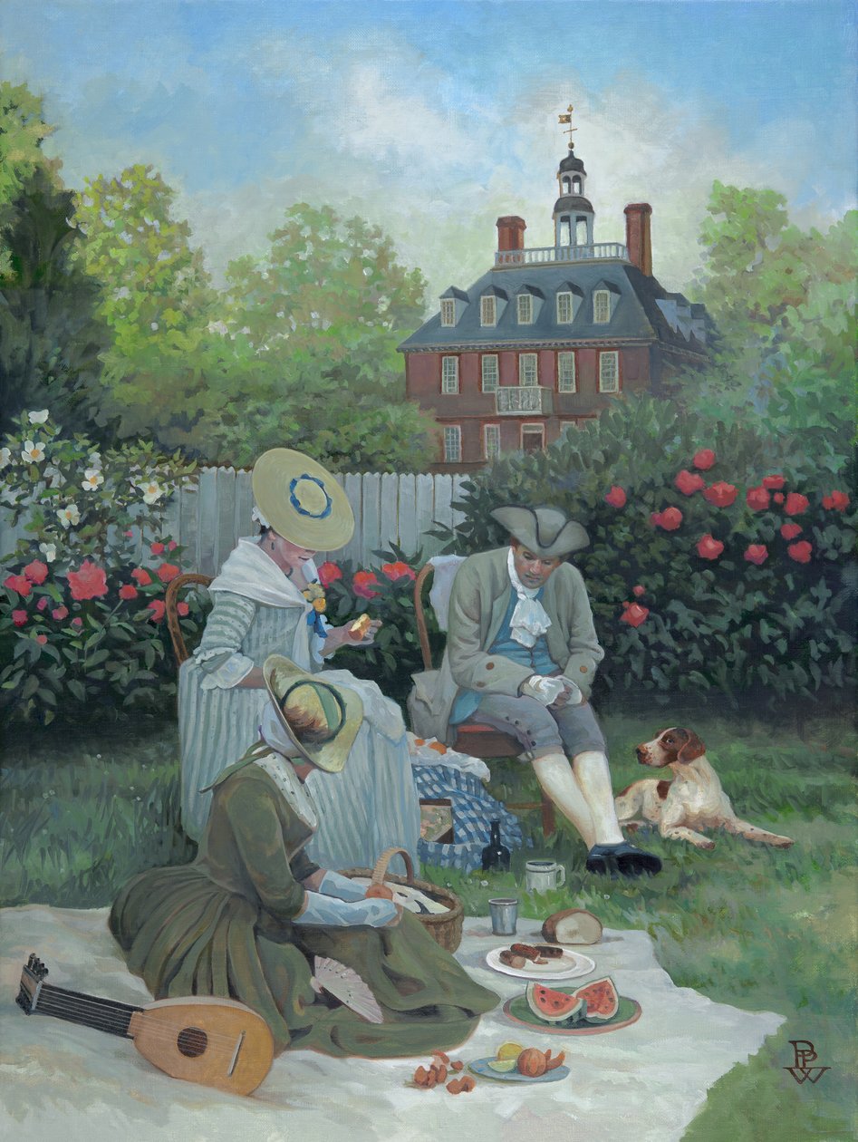 The Picnic, 2015 (olja på duk) av Pamela Patrick White