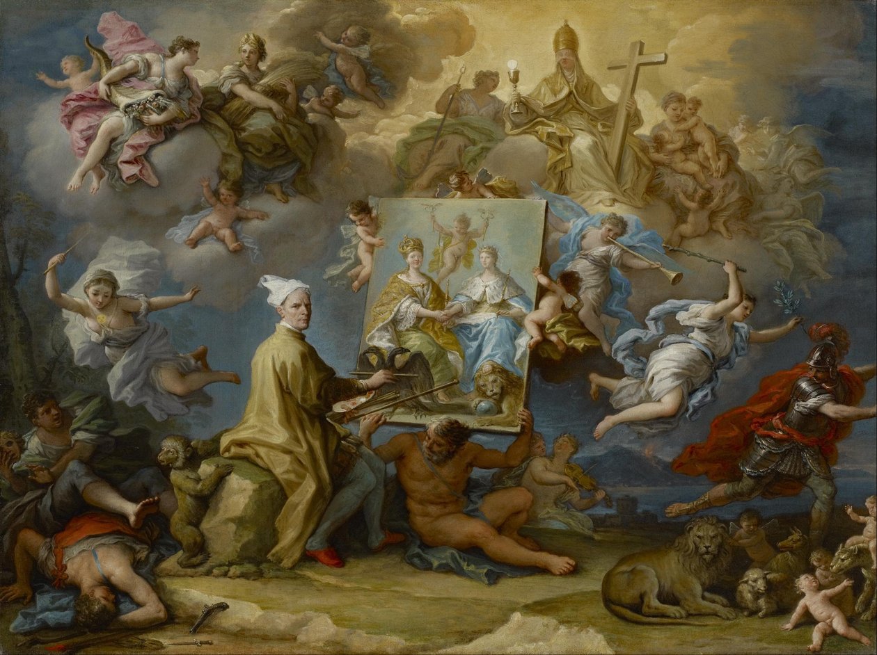 Allegory of the Consequences of the Peace of Utrecht av Paolo di Matteis