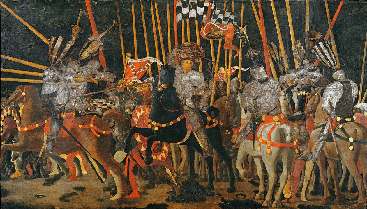 Slaget vid San Romano 1432, c.1456 av Paolo Uccello