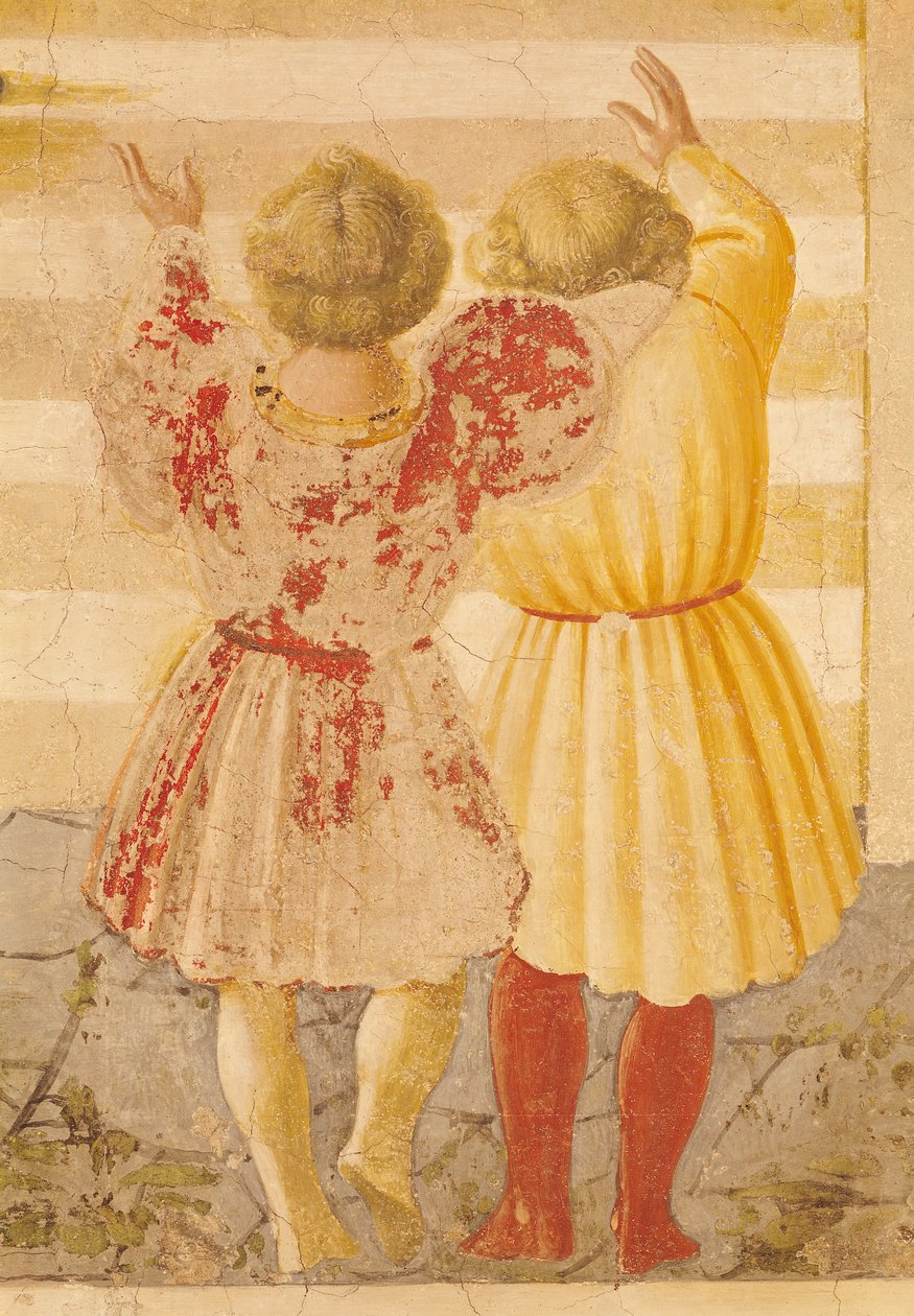 Presentationen av Maria i templet, 1433-34 (detaljer) av Paolo Uccello