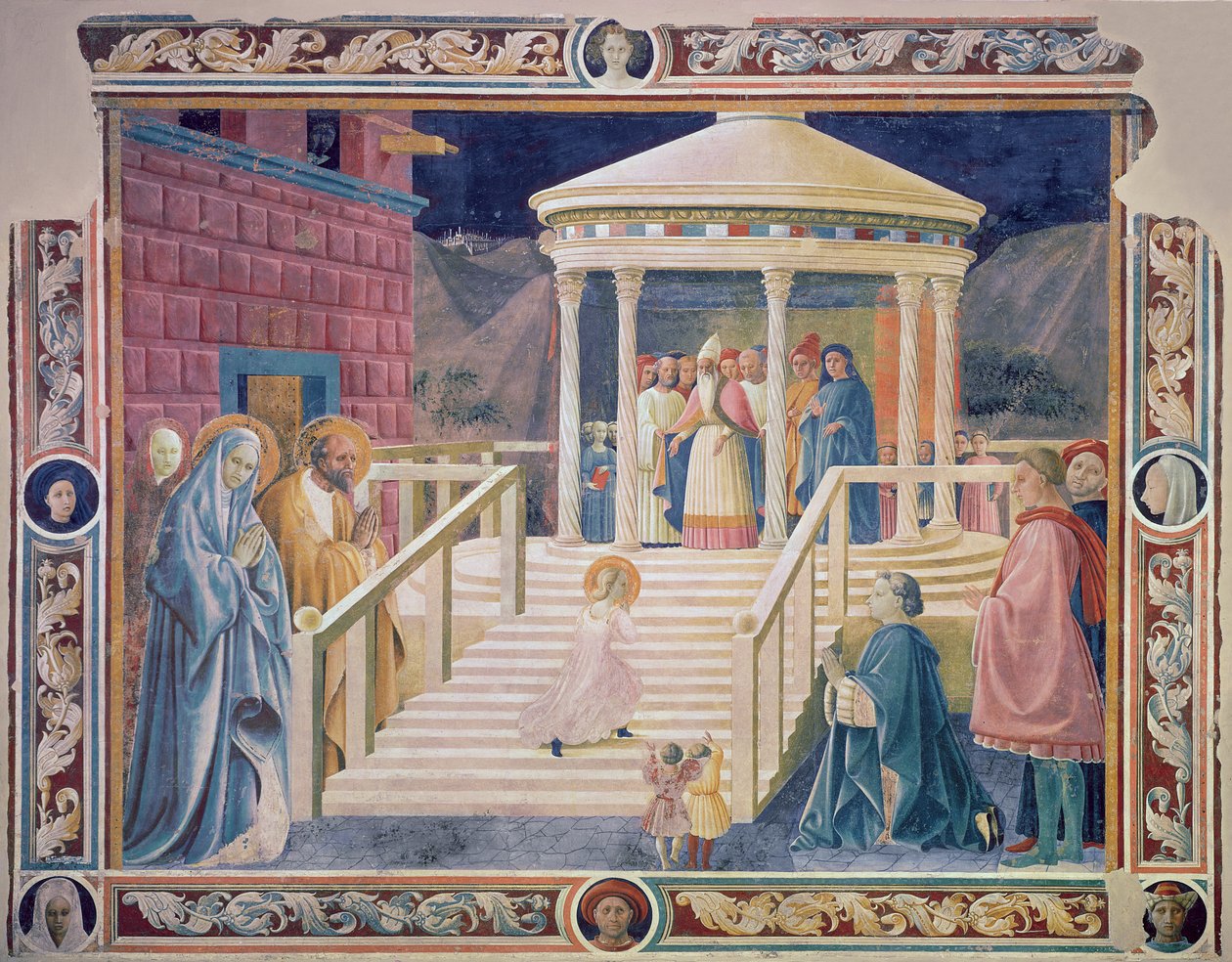 Presentationen av den heliga jungfru Maria i templet, 1433-34 av Paolo Uccello
