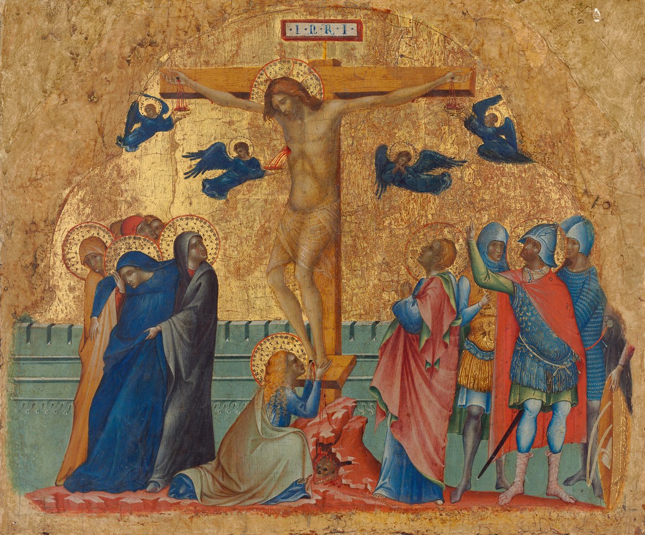 The Crucifixion, c.1340 (tempera på panel) av Paolo Veneziano