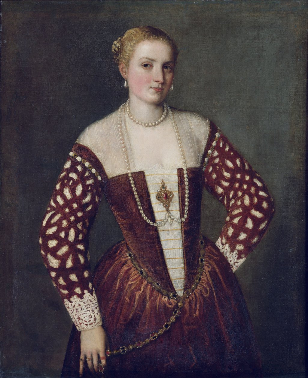 Porträtt av en kvinna av Paolo Veronese