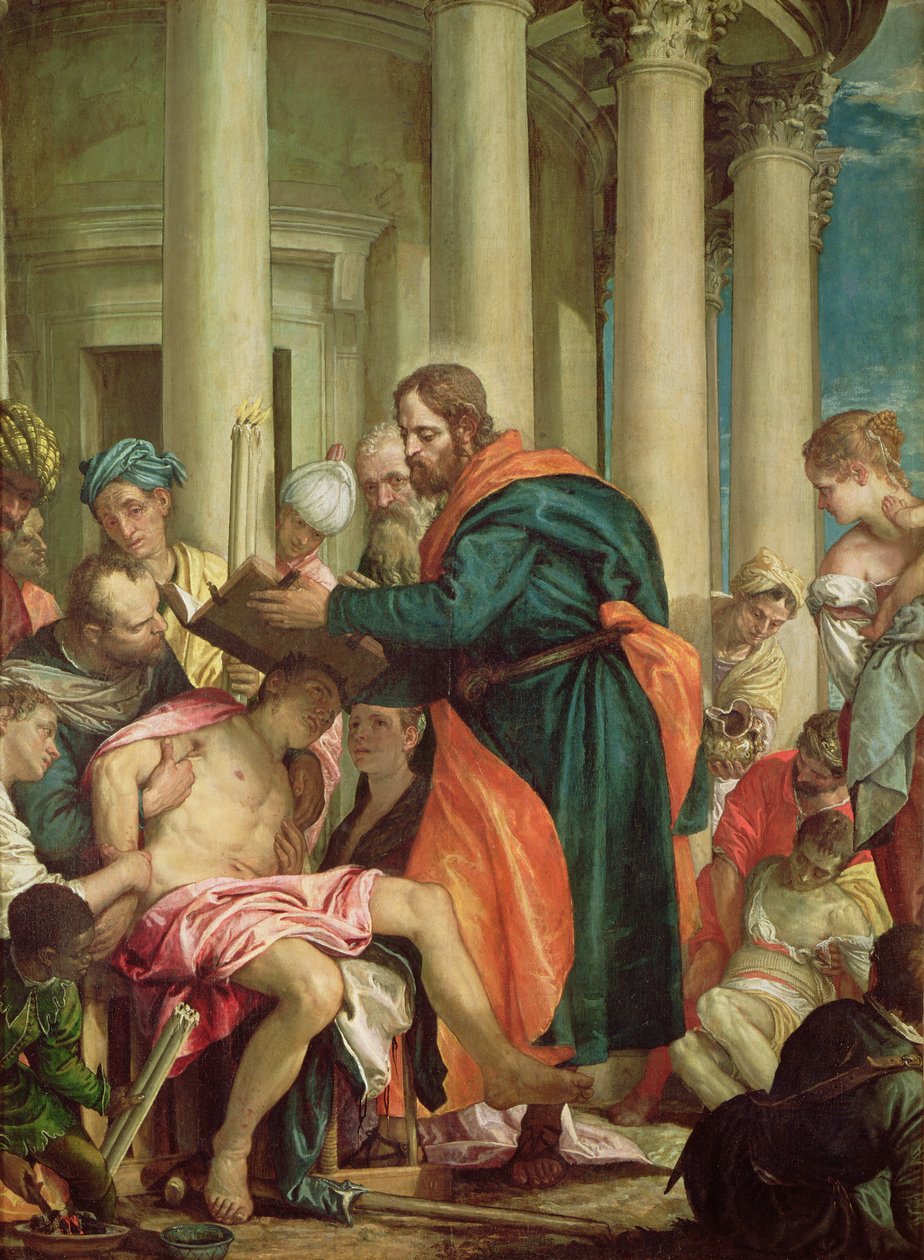 Miraklet av St. Barnabas, c.1566 av Paolo Veronese