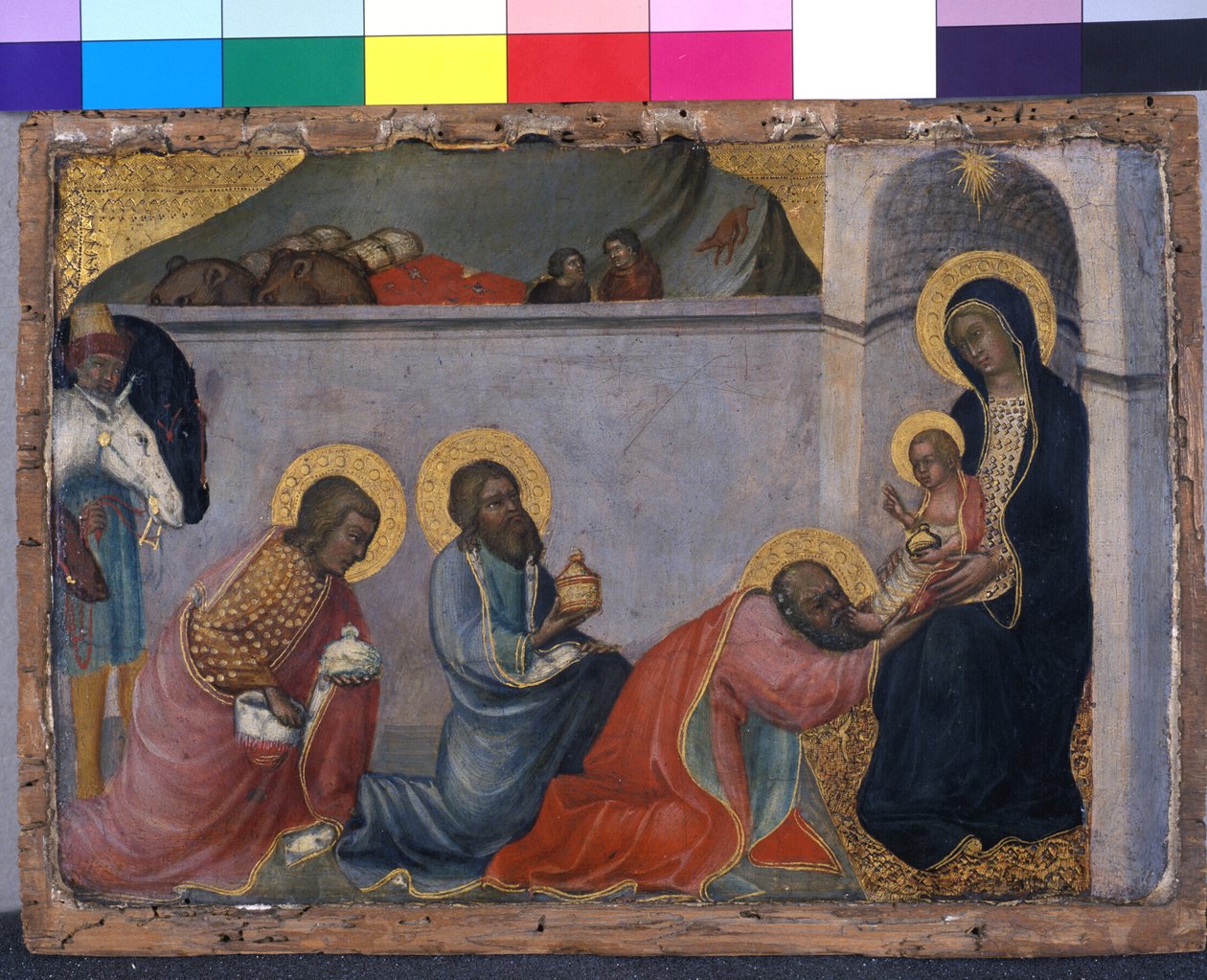 The Adoration of the Magi, c.1400 (tempera på trä) av Paolo di Giovanni Fei