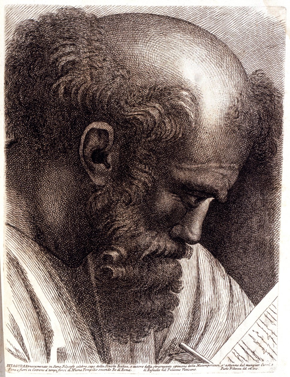 PITHAGORAS. 1757-1760 (gravyr) av Paolo Fidanza