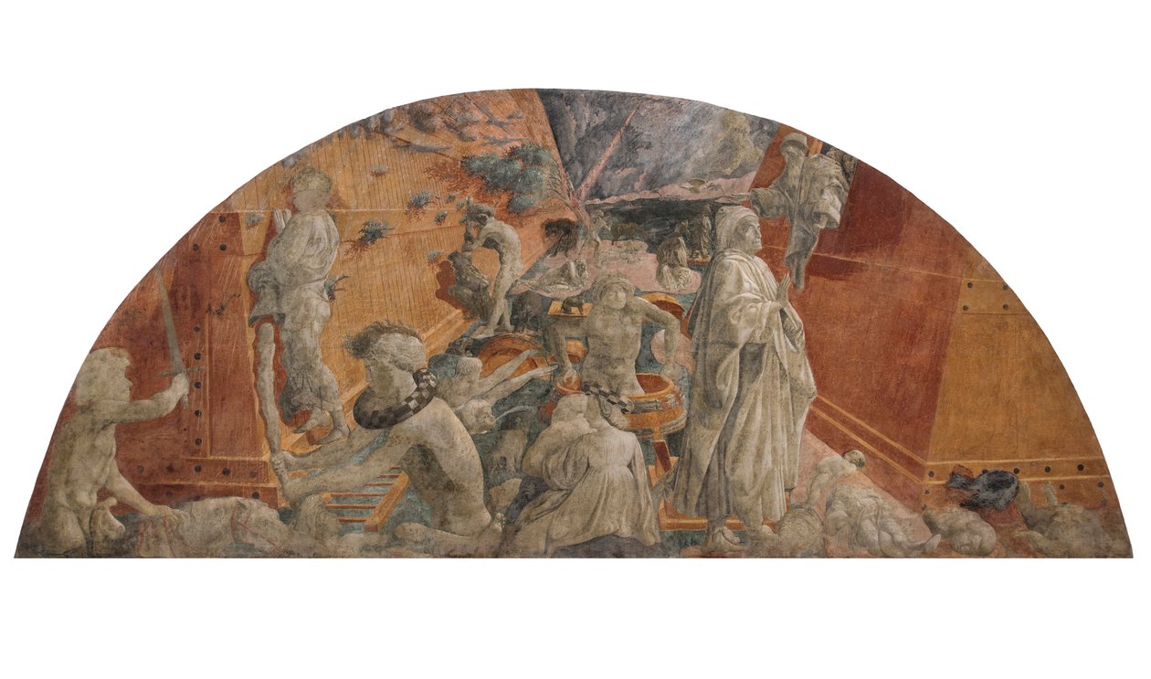 Översvämningen och vattnet avtar, c. 1440. av Paolo Uccello