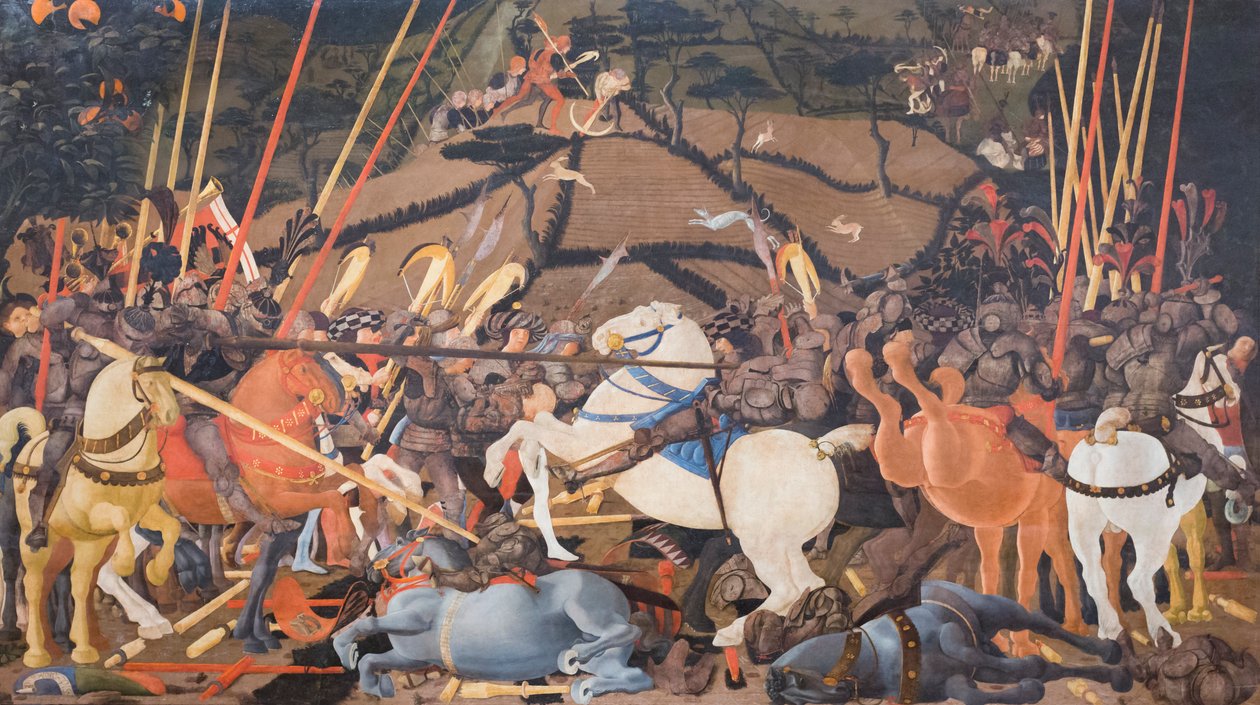 Slaget vid San Romano av Paolo Uccello