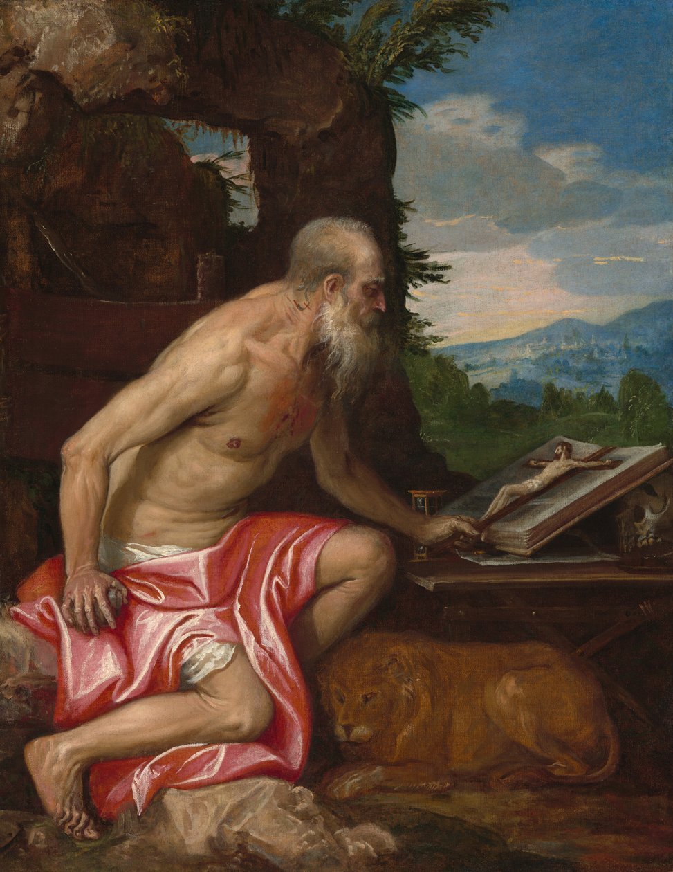 Saint Hieronymus i vildmarken, ca. 15751585. av Paolo Veronese