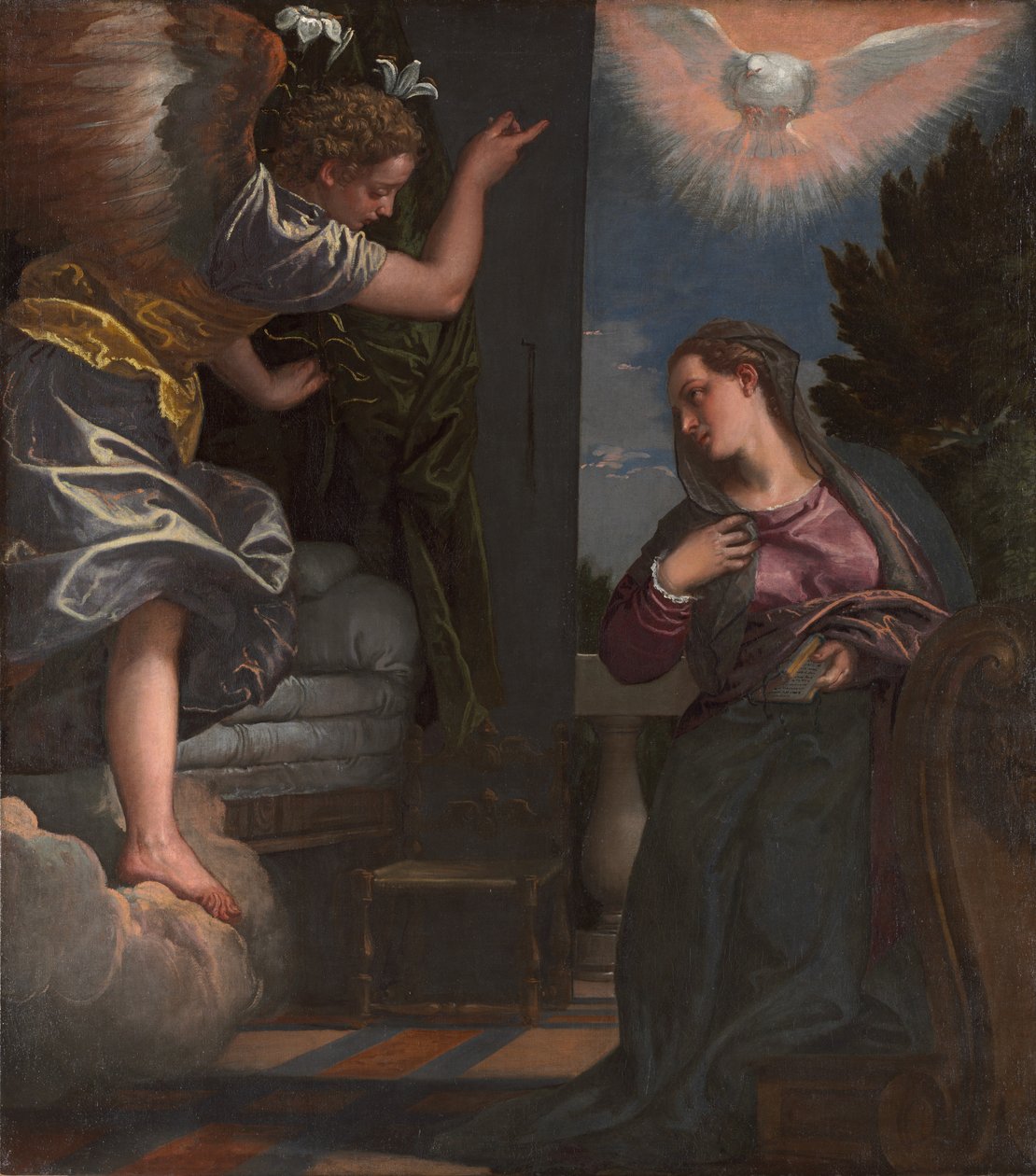 Bebådelsen, c. 1580. av Paolo Veronese