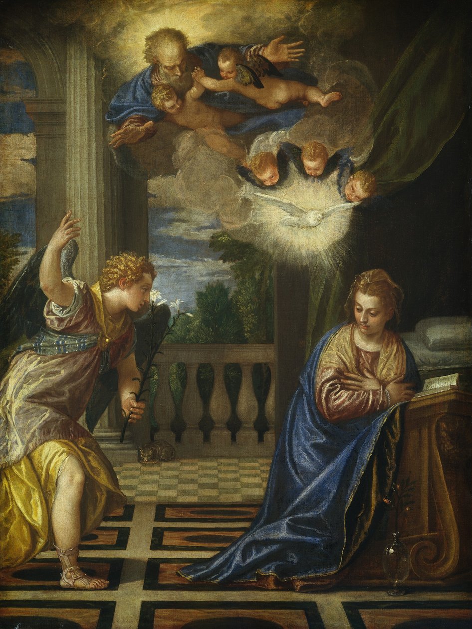 Bebådelsen, c. 15831584 av Paolo Veronese