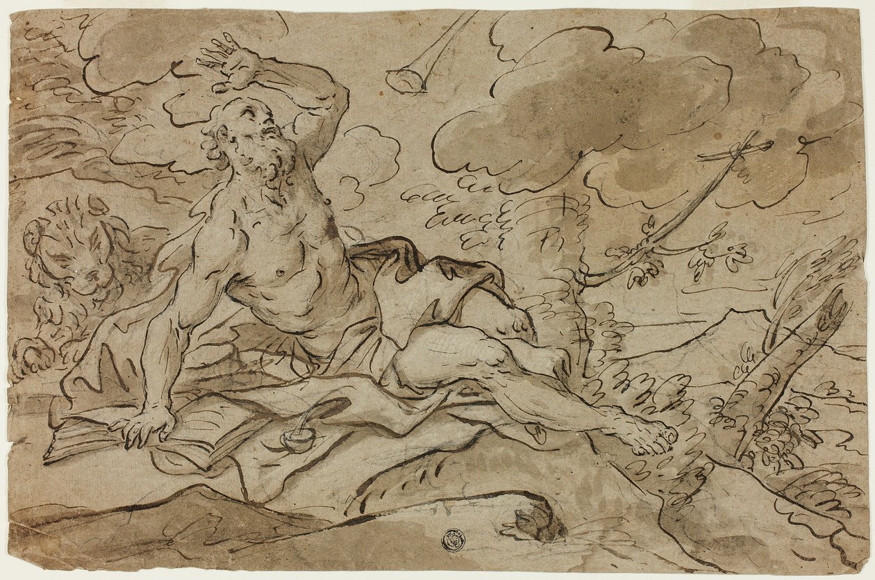 Sankt Jerome av Paolo de Matteis