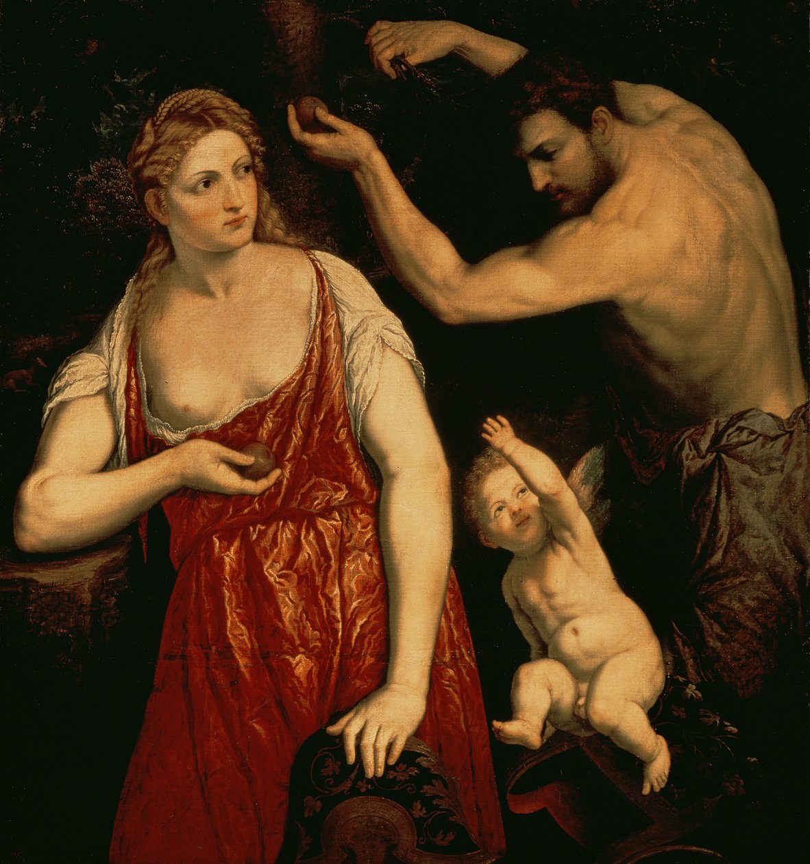 Venus och Mars, 1550-talet av Paris Bordone