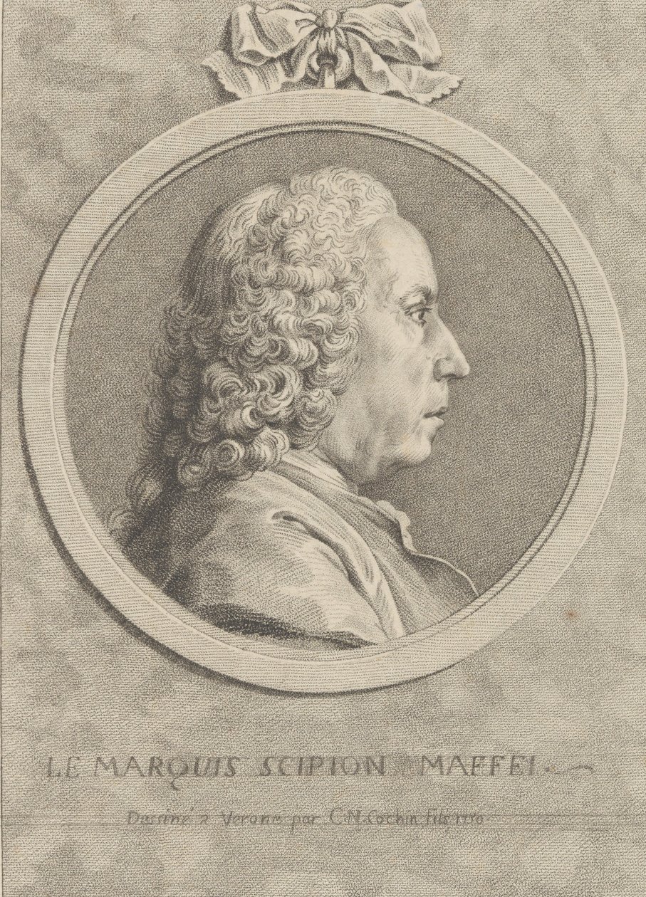 The Marque Scipio Maffei, 1750., 1750. av Pariset