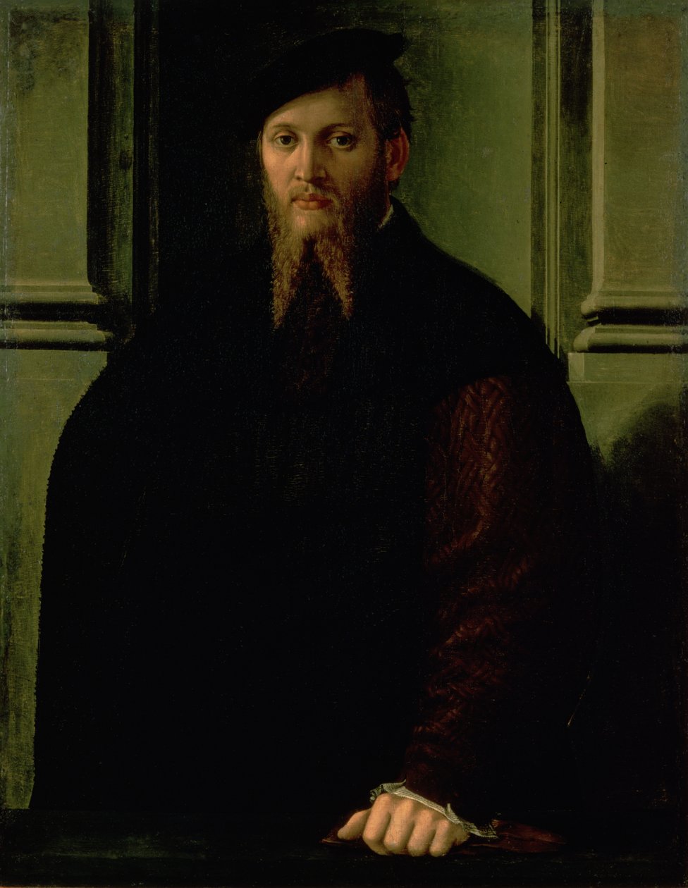 Portræt af en mand swed av Parmigianino