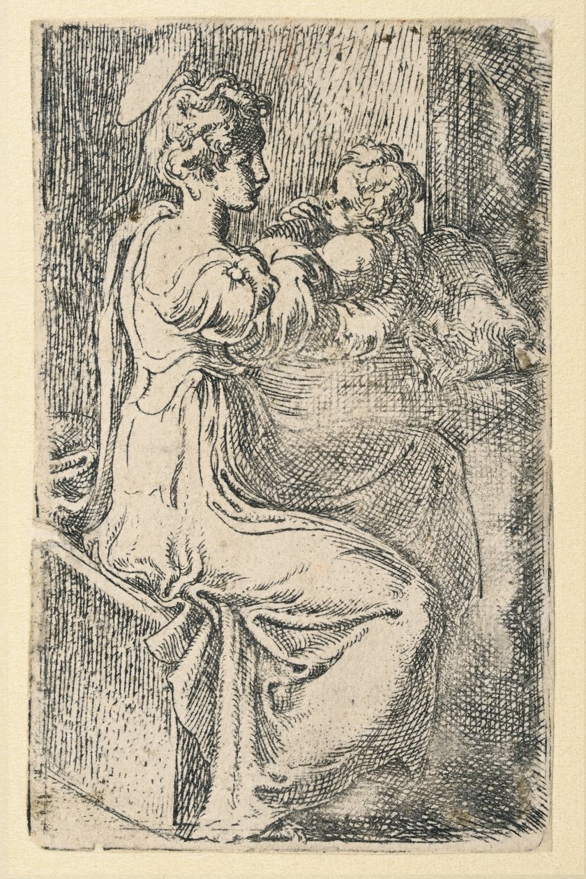 Jungfru och barn av Parmigianino