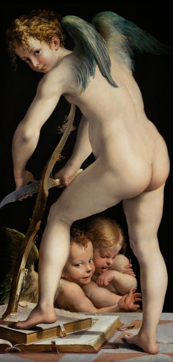 Bågskulptur Amor"
" av Parmigianino