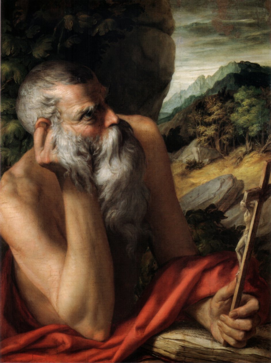Italienska: Saint Jerome av Parmigianino