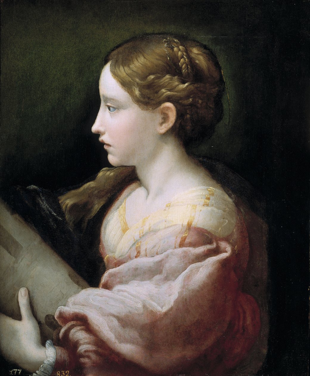 Sankta Barbara av Parmigianino