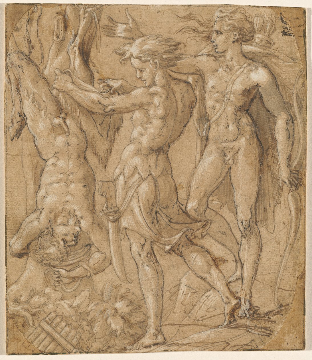 Marsyas flågning av Parmigianino