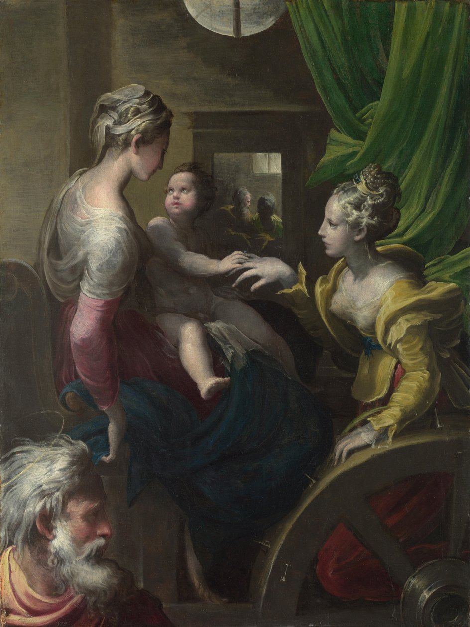 Saint Catherines mystiska äktenskap, ca. 1527-1530 av Parmigianino