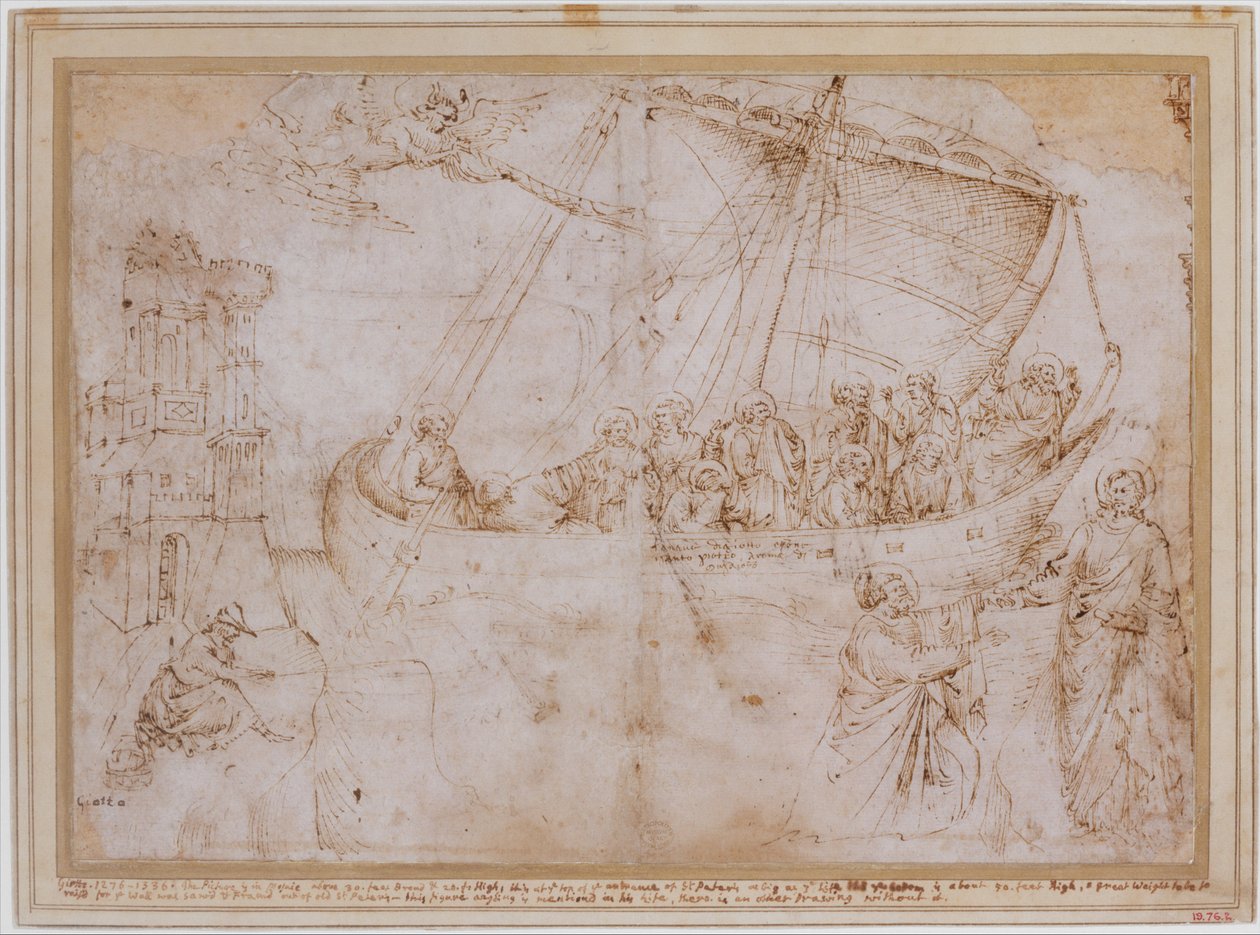 copia della navicella di giotto av Parri Spinelli