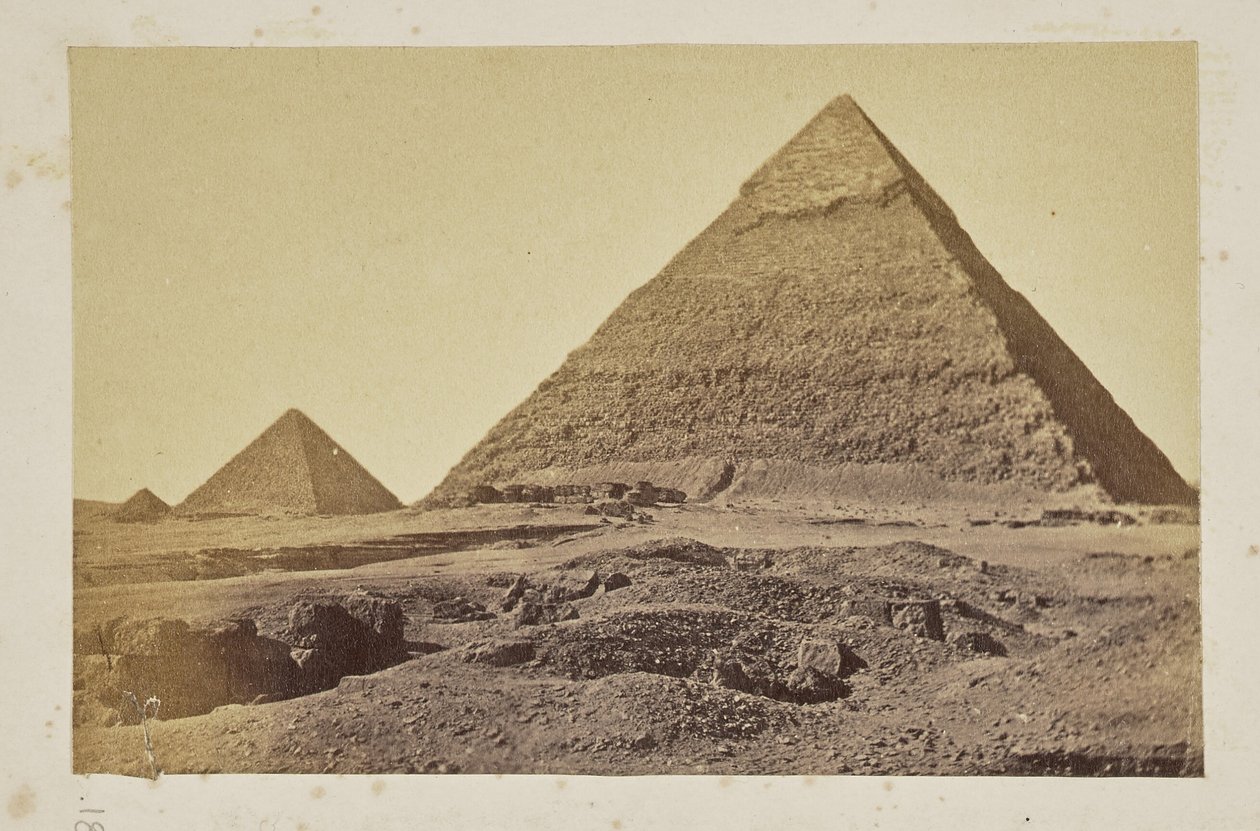 [Pyramiderna i Giza, Giza] av Pascal Sébah