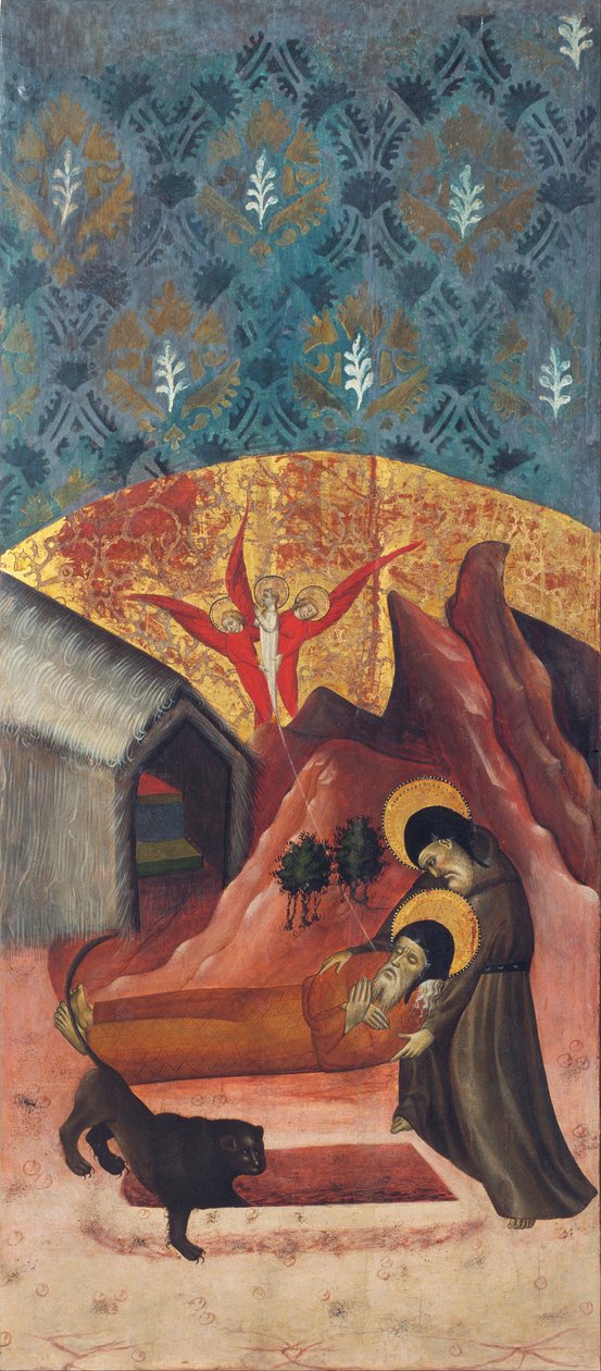 Saint Anthony the Abbot Burying Saint Paul the Hermit av Pasqual Ortoneda