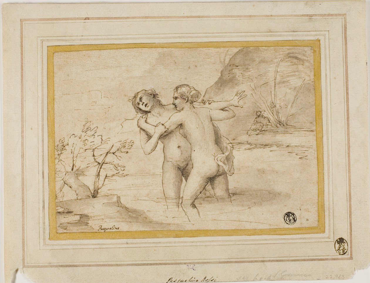 Salmacis och Hermaphroditus av Pasquale de