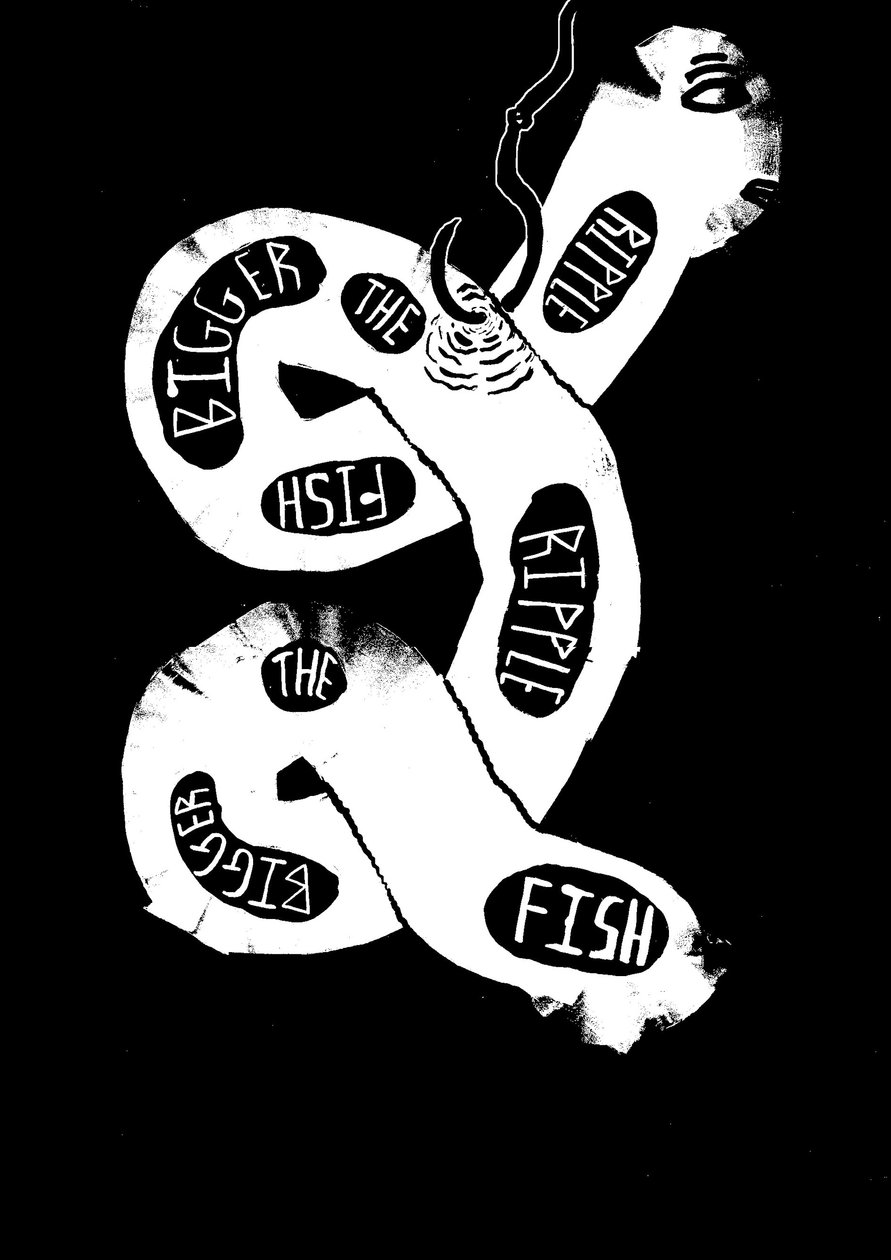 Worm, 2014 (tusch) av Pat Macdonald