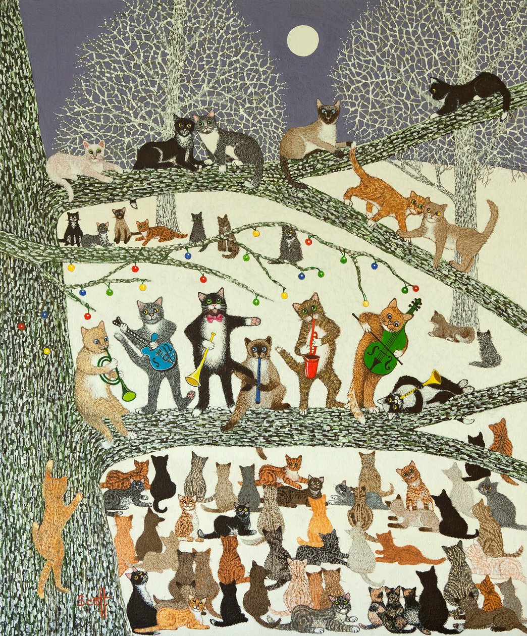 A Resounding Success, 2012 (akryl på kaliko) av Pat Scott