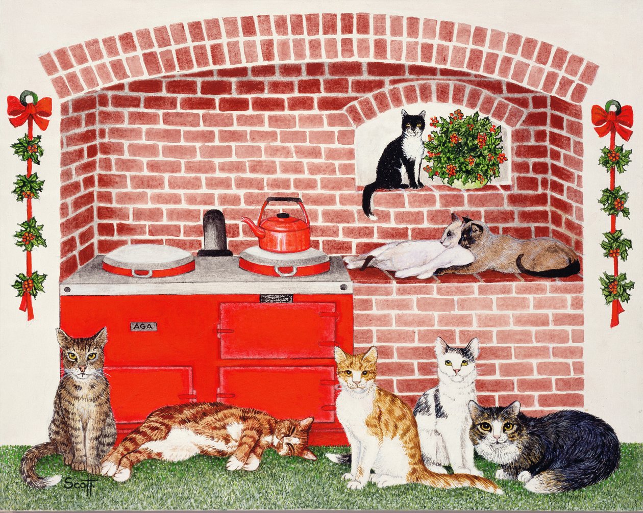 A Warm Place (akryl på calico) av Pat Scott