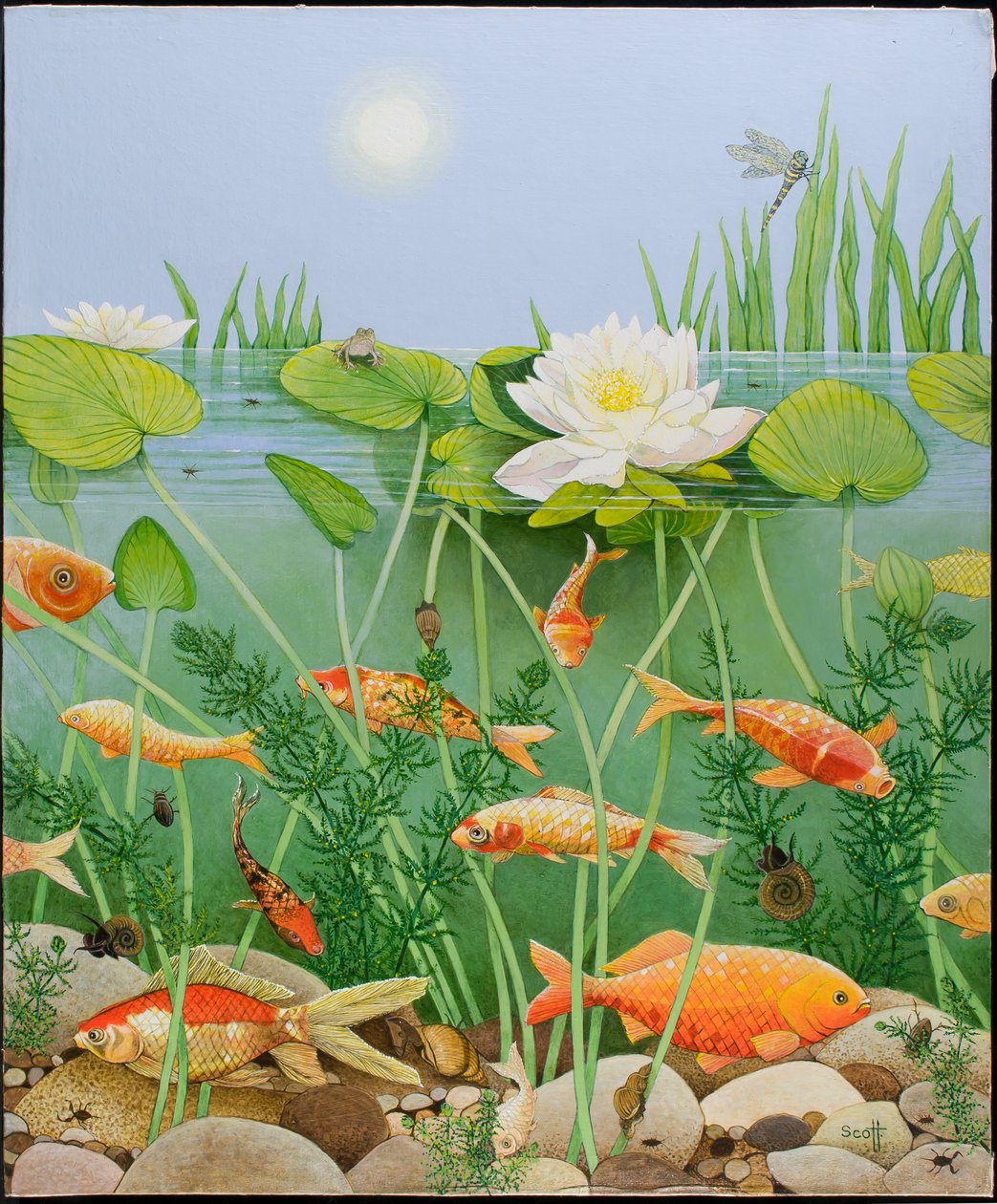 The Golden Touch, 2011 (akryl på kaliko) av Pat Scott